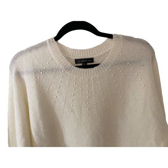 NWT Inc International Concepts Women’s Plush Sweater W/ Pearl Accents XL - Picture 2 of 8